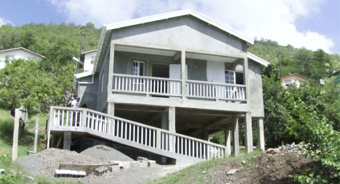 The "Lives to Live" home built for two physically challenged persons in Paget Farm, Bequia. 