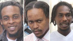 Accused murderer. From left: Etson Timm, Jeremy Alexander, and Romando Bruce. (iWN photo)