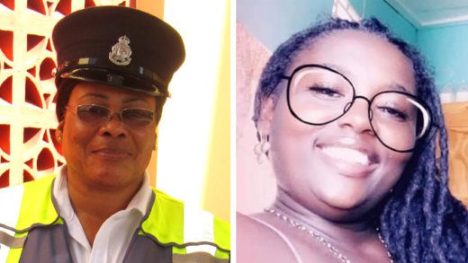 Traffic Warden Ingrid Dorset, left, and the defendant, Niasha “Jaycie” Bynoe. (Photos: iWN and Facebook)
