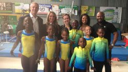 The SVG team with judges at the competition.