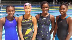From left: Kennice Greene, Jamie Joachim, Zariel Nelson, Abigail Deshong. 