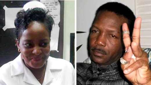 The deceased, Arianna Taylor-Israel, left, and her husband, Mitch Israel, who has been charged with murder in connection with her death. 
