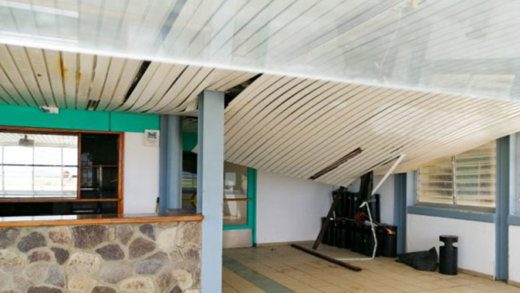 Bequia airport roof collapse