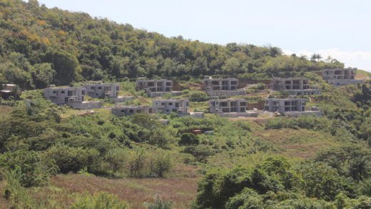 The 10 villas under construction, as seen on Sunday, Jan. 26, 2020. (iWN photo)