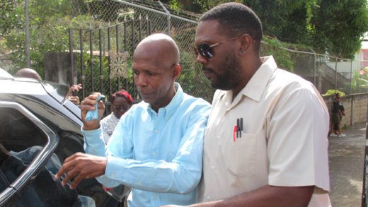 Accused murderer Mitch Israel, was not handcuffed when he was taken to the Serious Offences Court on Monday. (iWN photo)
