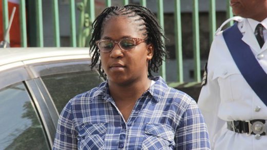 Diana Caine on her way back to prison to complete here sentence. (iWN photo)