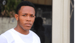 National under-23 footballer, Jaseem James leaves the Kingstown Magistrate's Court on Tuesday. (iWN photo)