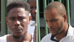 Kendol Cato, left, and deportee Kurt John. (iWN photos)