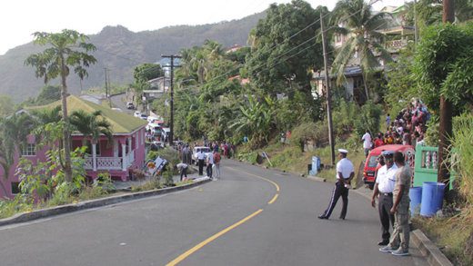 The scene of the accident in Rillan Hill. (iWN photo)