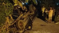 The scene of the accident.