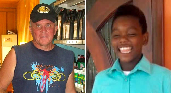 Freddy Naert, 72, left, and Lindani Neverson, 12, died on Sunday. (Photos: Facebook)