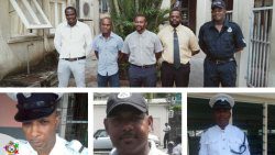 Eight of the 11 police officers. 