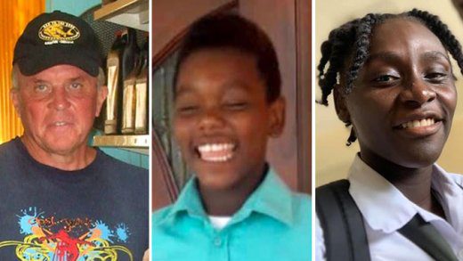 Union Island gas station explosion victims, Freddy Naert, left, and Lindani Neverson, centre, and Graniqua “Zara” Alexander.