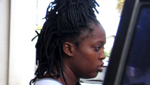 The defendant, Jonelle Joseph, in a June 2020 photo, when she was on her way to prison for wounding her children's uncle. (iWN photo)