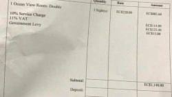 Hotel bills