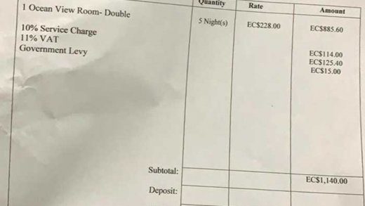 Hotel bills