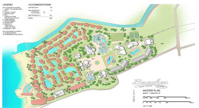 The master plan for Sandals' Beaches resort. (Photo: Camillo Gonsalves/Facebook) 