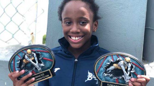 Belle Adams emerged as the winner of the girls 8 and under category. 