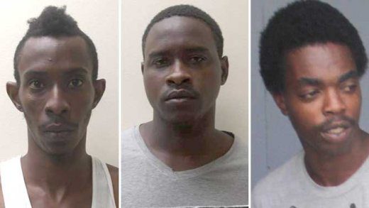 From left: Quincy Boyde, Romando “Russian” Andrews, and Jemark “Parch Nuts” Jackson.