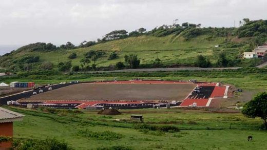 The opposition Leader noted that the ULP said years ago that it had the money for a national stadium but is only now building an athletics track. (Photo: Asberth Williams/Facebook)