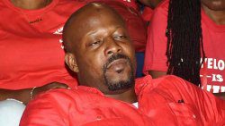 Unity Labour Party candidate for North Leeward, Carlos James at a recent party event. (Photo: Lance Neverson/Facebook)
