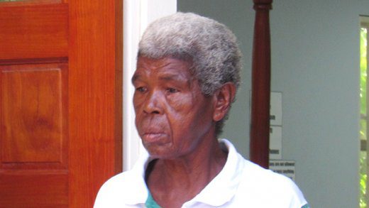 Sylvie Baptiste leaves the Georgetown Magistrate's Court after the hearing. (iWN photo) 