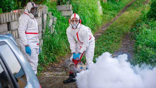 Minister of Health, Senator Luke Browne has been accused of focusing on his election campaign rather than his ministerial duties. The minister posted to his "politician" Facebook on Sept. 25, 2020, this and other photos of him fogging for mosquitos, days after failing to attend a press conference to address the dengue outbreak.
