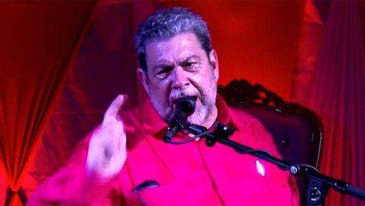 Prime Minister Ralph Gonsalves during the campaign for the November 2020 general elections. (Facebook Live file photo)