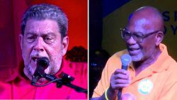 Prime Minister Ralph Gonsalves, left, and MP for Central Kingstown, St. Clair Leacock. (File photos) 
