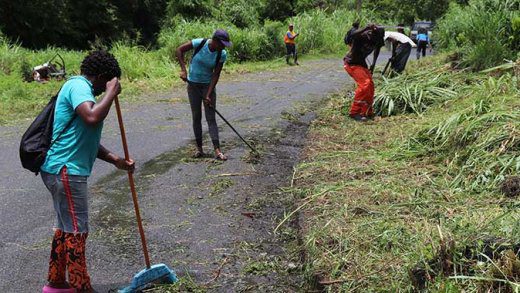 A BRAGSA file photo of road cleaning in SVG> 