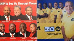 The ULP has presented its candidates wearing suits while the NDP has broken with tradition and has presented its candidates in polo t-shirts. (iWN photos)