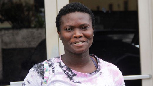 Jeyandra Jackson, outside the Kingstown Magistrate's Court on Dec. 22, 2020. (iWN photo)