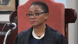 House Speaker Rochelle Forde during Monday sitting of Parliament. (Photo: S. Ollivierre/API)