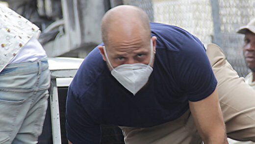 Kern Mayers arrives at the Serious Offences Court on JaN. 11, 2021. (iWN photo)