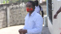Linford George Robinson on his his way to prison on Friday. (iWN photo)