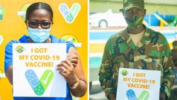 Some younger Vincentians also took the opportunity to be vaccinated in Kingstown on Wednesday. (Photos: SVG Health/Facebook)