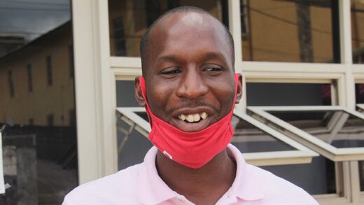 Rayparker Rogers, aka, DJ Maff, leaves the Kingstown Magistrate' Court after his sentencing. (iWN photo)