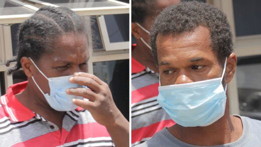 The accused, Kim Hoyte, left, and Kenny Nanton. (iWN photos)