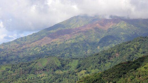 La Soufriere, as seen from Rose Hall on March 25, 2020. (iWN photo)