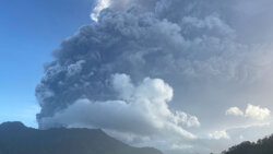 La Soufriere has been erupting since April 9. (iWN photo)