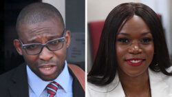 Assistant Director of Public Prosecution, left, and Senator Ashelle Morgan. (File photos by iWitness News and S. Ollivierre/API)
