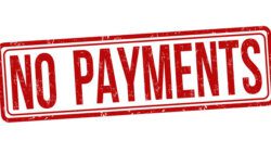 No payments