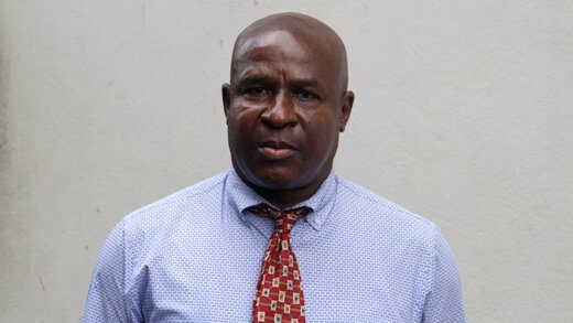 Retired prisons chief, Brenton Charles leaves the Serious Offences Court after testifying on Monday. (iWN photo)