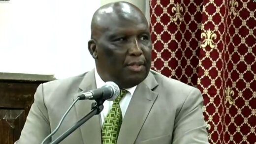 Minister of Health St. Clair Jimmy Prince presenting the bill in Parliament on Thursday.
