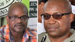 President of the Public Service Union, Elroy Boucher, left, and Commissioner of Police, Colin John. (File photos)
