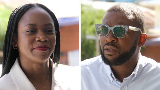 Senator Ashelle Morgan, left, and Karim Nelson, an assistant director of public prosecution, were acquitted of the charges. (iWN photos)