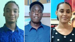 SVG’s top CXC CSEC performers. From left: Kajé Jack, Anjú Dowers, Akayla Crichton. (Photos: Rochelle Baptiste/Facebook)