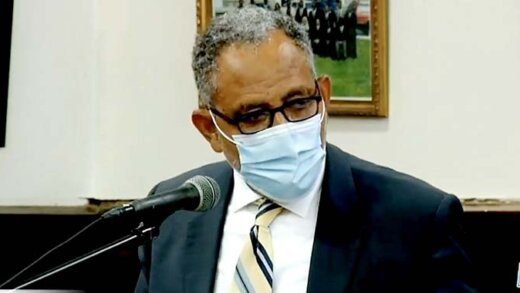 Opposiiton Leader, Godwin Friday debates the Estimates in Parliament on Monday, Dec. 13, 2021. (Photo: NBC Radio/Facebook LIVE)