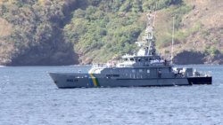 SVG Coast Guard Captain Hugh Mulzac sets out to sea from Port Kingstown on Dec. 18, 2021. (iWN photo)