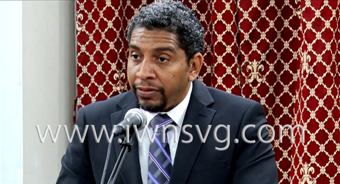 Minister of Finance, Camillo Gonsalves delivering the budget last week Monday, Jan. 10, 2022.